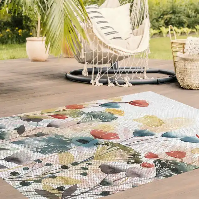 Wildblumen im Sommer II Vinylteppich Markenprodukt