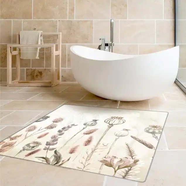 Zart getrocknete Herbstblumen                               Teppich Geprüft