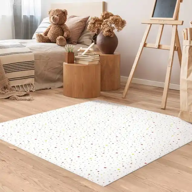 Zertifiziert No.YK34 Bunte Sterne                               Vinylteppich