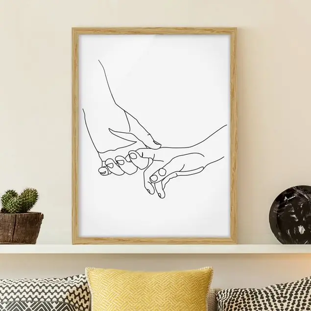Zärtliche Hände Line Art Top-Seller