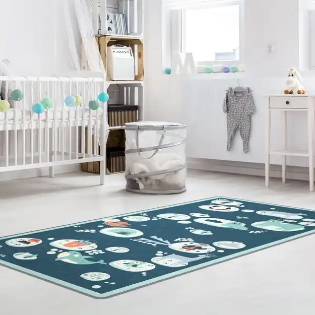 Antarktis - Eisbär Rudi möchte Fisch                               Spielteppich Letzte Chance