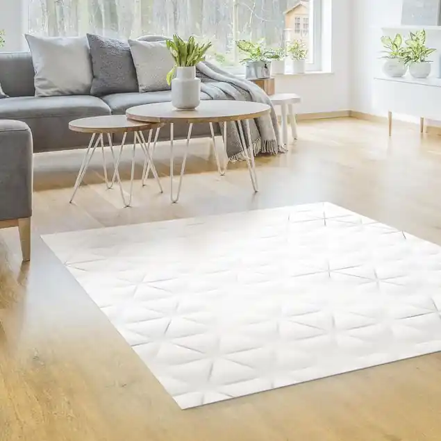 Abstrakte Dreiecke in 3D Vinylteppich Schneller Versand