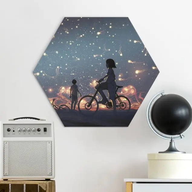 Anime Zeichnung Lichter auf dem Fahrrad Jetzt Bestellen