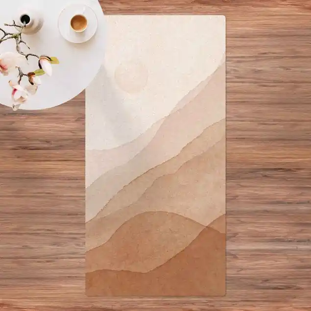 Abverkauf Aquarell Landschaft Tagmond Kork-Teppich