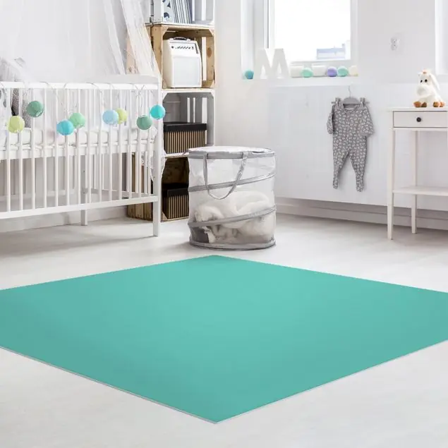 Abverkauf Türkis Vinylteppich