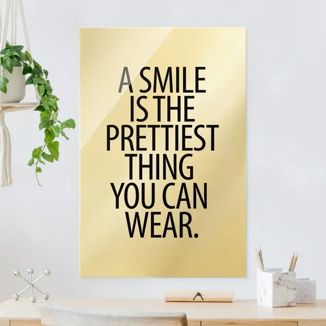 A Smile is the prettiest thing Sans Serif Schneller Versand