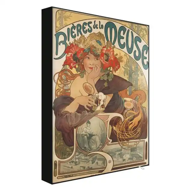 Alfons Mucha - Plakat für La Meuse Bier Meistverkauft