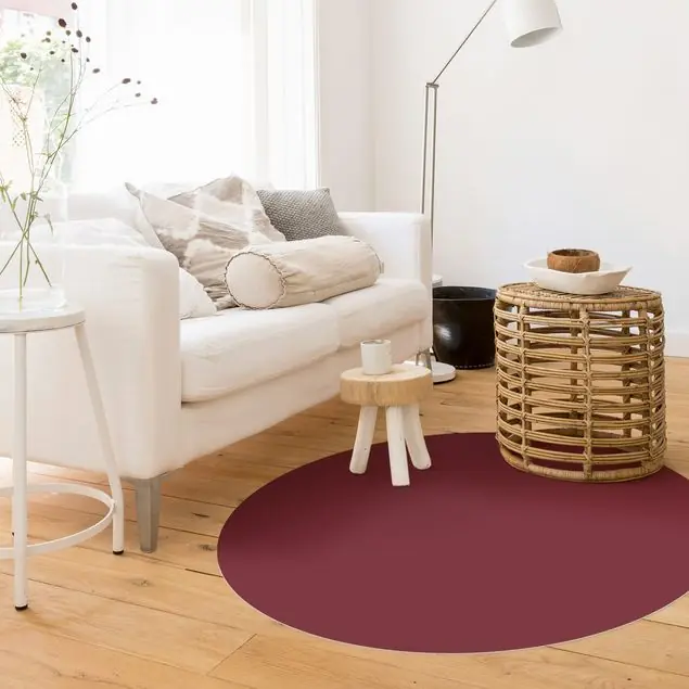 Amarena                               Runder Vinyl-Teppich Geprüft
