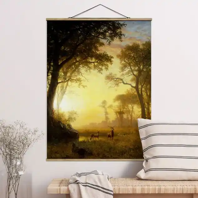 Albert Bierstadt - Sonnenbeschienene Lichtung Abverkauf