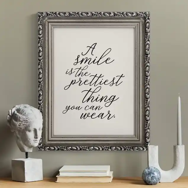 A smile is the prettiest thing in Creme Sonderaktion