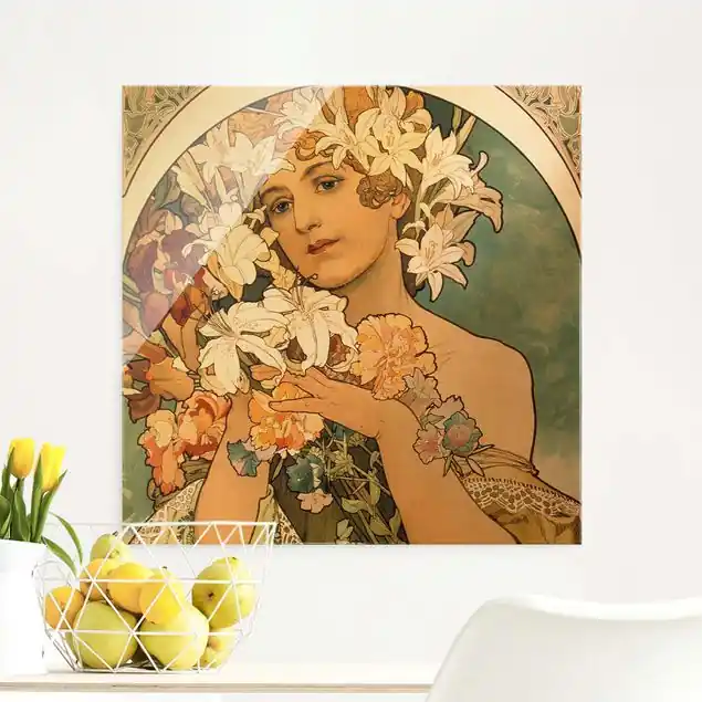 Alfons Mucha - Blume Rabatt