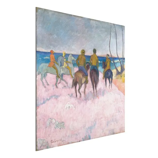 Zertifiziert Paul Gauguin - Reiter am Strand