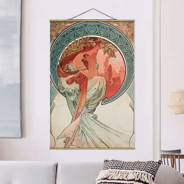 Alfons Mucha - Vier Künste - Die Poesie Kracherpreis