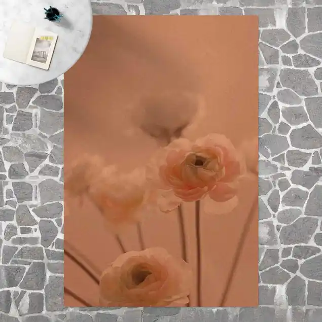 Zarter Strauch an Rosa Blüten Kork-Teppich Sofort Bestellen