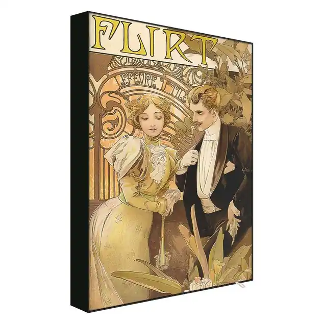 Alfons Mucha - Werbeplakat für Flirt Biscuits Neu