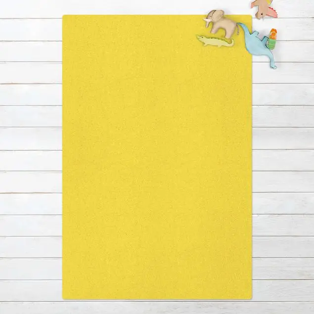Aktuell Colour Lemon Yellow Kork-Teppich