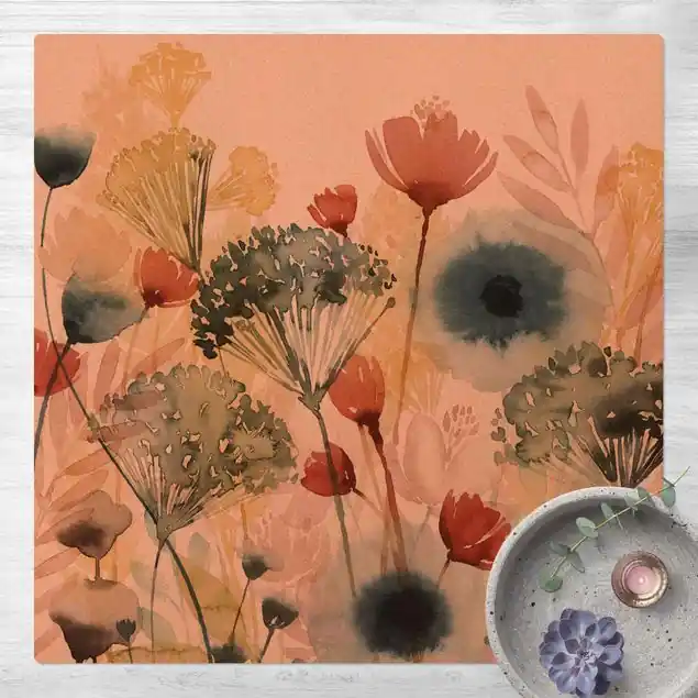 Wildblumen im Sommer I                               Kork-Teppich Versand Am Gleichen Tag