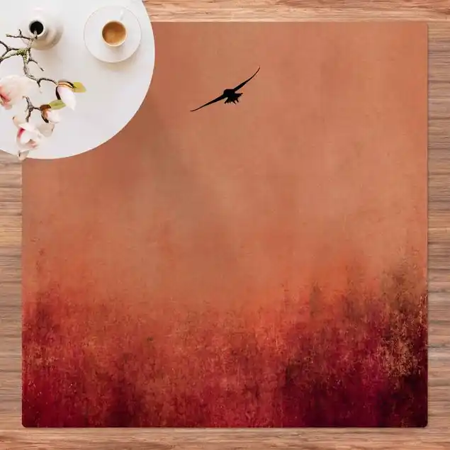 Angebot Vogel im Sonnenuntergang                               Kork-Teppich