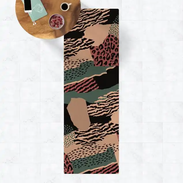 Animalprint Zebra Tiger Leopard Asien Kork-Teppich Heißes Angebot