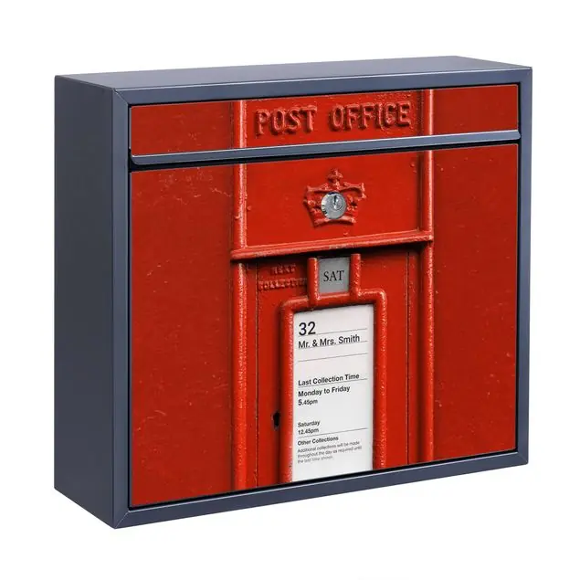 Gratis Versand Länderbriefkasten in UK Briefkasten mit eigenem Text