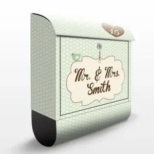 Aktuell No.FB207 WunschText Vintage Hearts Briefkasten mit eigenem Text