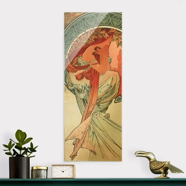 Alfons Mucha - Vier Künste - Die Poesie Kostenloser Versand