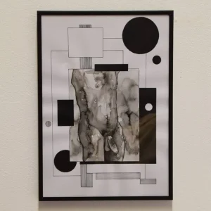 Gratis Versand Untitled (Fraktale)/ 2023/  Wasserfarbe, ink on paper (300g)/ A3 (42 x 29,7 cm)