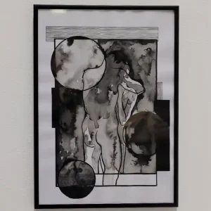 Angebot Untitled (Fraktale)/ 2023/  Wasserfarbe, ink on paper (300g)/ A3 (42 x 29,7 cm)