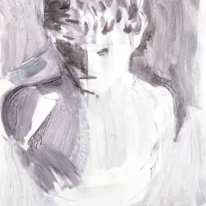 „Buste”, Acrylic on Paper, 2018 Schneller Versand