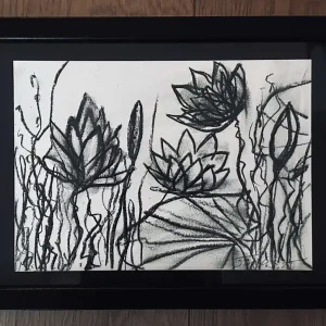 Waterlilies Dream 1 gerahmt Preis Gesenkt