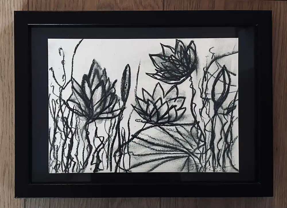 Waterlilies Dream 1 gerahmt Preis Gesenkt