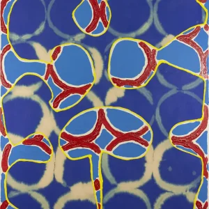 Abverkauf o.T. (Blaue Form, rote Kreise)